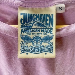 JUNGMAVEN Ojai Crop Tee Lavender SZ small